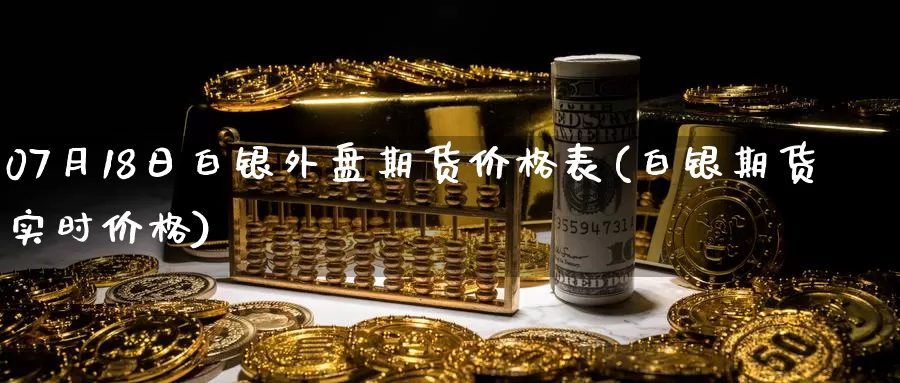 07月18日白银外盘期货价格表(白银期货实时价格)_期货入门_第1张_宝勘金融网 07月18日白银外盘期货价格表(白银期货实时价格)_https://www.baokan.net_期货入门_第1张