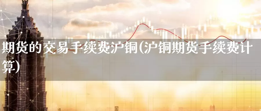 期货的交易手续费沪铜(沪铜期货手续费计算)_https://www.baokan.net_期货技术_第1张