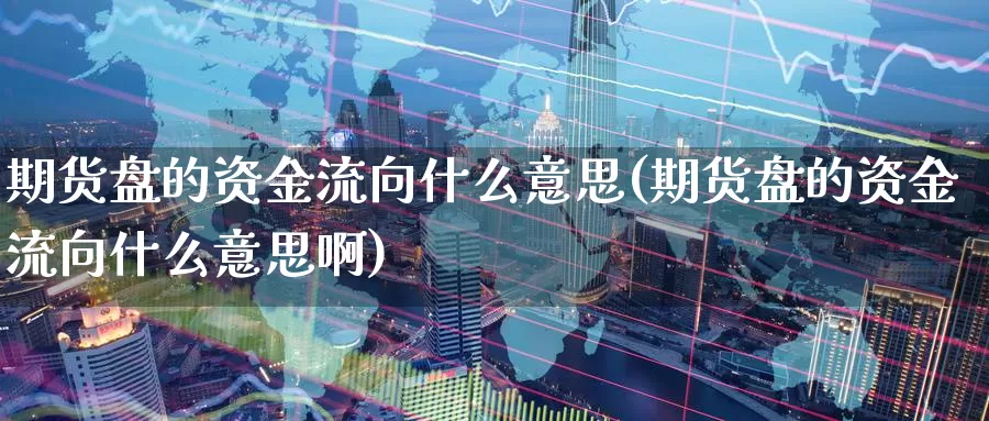 期货盘的资金流向什么意思(期货盘的资金流向什么意思啊)_https://www.baokan.net_股指期货_第1张
