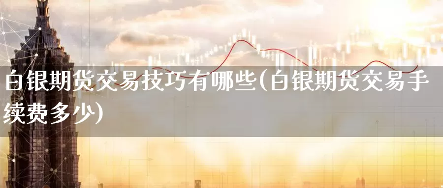 白银期货交易技巧有哪些(白银期货交易手续费多少)_https://www.baokan.net_期货技术_第1张