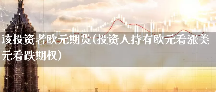 该投资者欧元期货(投资人持有欧元看涨美元看跌期权)_https://www.baokan.net_期货喊单_第1张