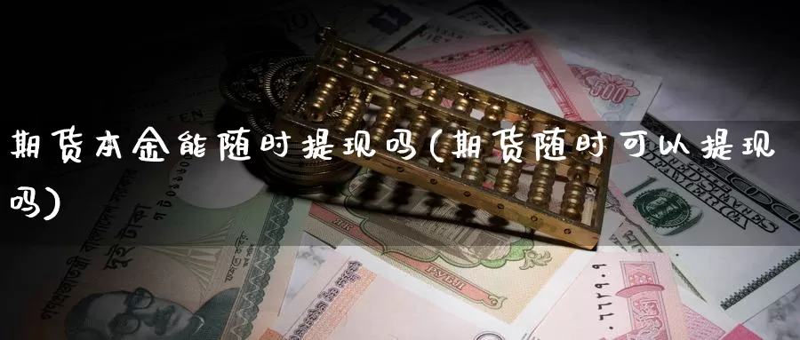 期货本金能随时提现吗(期货随时可以提现吗)_https://www.baokan.net_期货培训_第1张