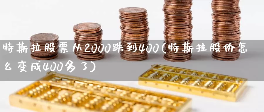 特斯拉股票从2000跌到400(特斯拉股价怎么变成400多了)_https://www.baokan.net_期货百科_第1张