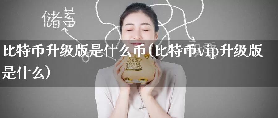 比特币升级版是什么币(比特币vip升级版是什么)_https://www.baokan.net_币圈行情_第1张