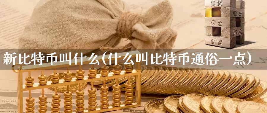 新比特币叫什么(什么叫比特币通俗一点)_https://www.baokan.net_币圈行情_第1张