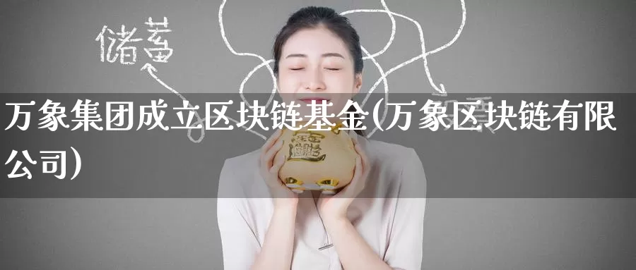 万象集团成立区块链基金(万象区块链有限公司)_https://www.baokan.net_币圈行情_第1张