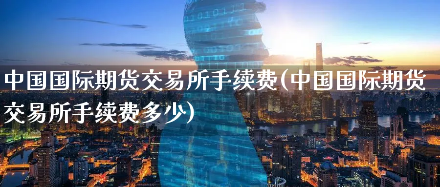 中国国际期货交易所手续费(中国国际期货交易所手续费多少)_https://www.baokan.net_期货分析_第1张