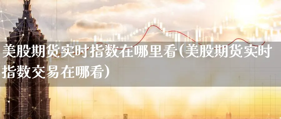 美股期货实时指数在哪里看(美股期货实时指数交易在哪看)_https://www.baokan.net_期货分析_第1张