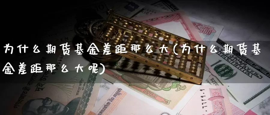 为什么期货基金差距那么大(为什么期货基金差距那么大呢)_https://www.baokan.net_黄金期货_第1张