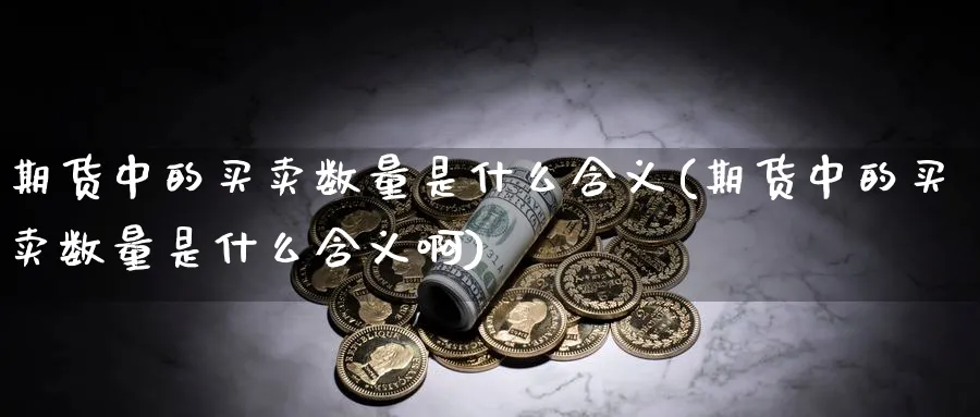 期货中的买卖数量是什么含义(期货中的买卖数量是什么含义啊)_https://www.baokan.net_期货平台_第1张