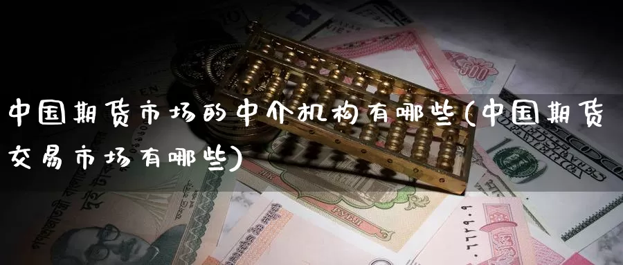 中国期货市场的中介机构有哪些(中国期货交易市场有哪些)_https://www.baokan.net_期货品种_第1张