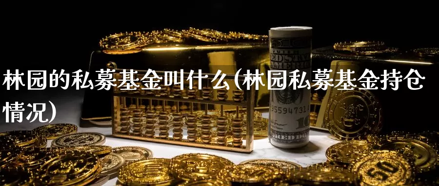 林园的私募基金叫什么(林园私募基金持仓情况)_https://www.baokan.net_期货培训_第1张