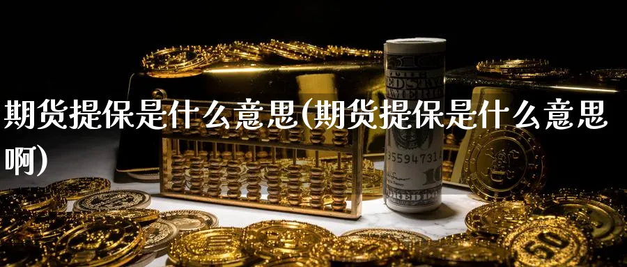 期货提保是什么意思(期货提保是什么意思啊)_https://www.baokan.net_期货软件_第1张