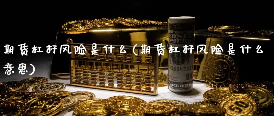 期货杠杆风险是什么(期货杠杆风险是什么意思)_https://www.baokan.net_期货培训_第1张