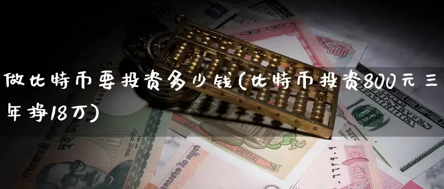 做比特币要投资多少钱(比特币投资800元三年挣18万)_https://www.baokan.net_币圈行情_第1张