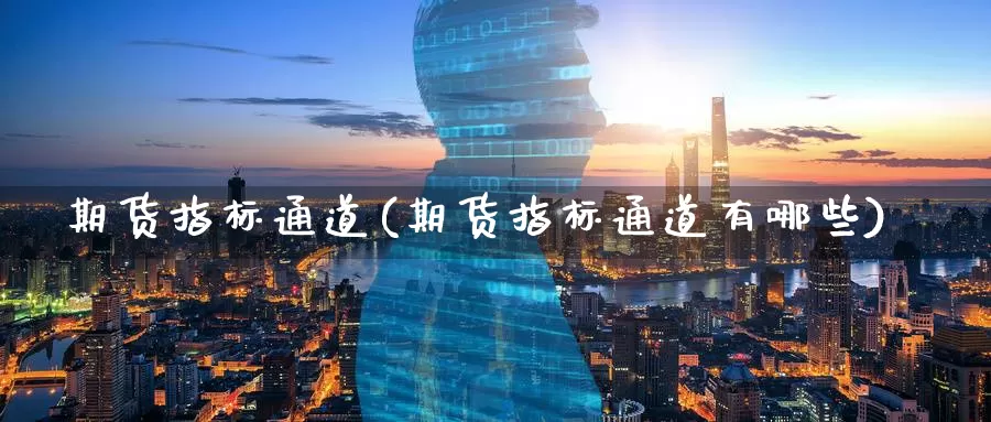 期货指标通道(期货指标通道有哪些)_https://www.baokan.net_期货品种_第1张
