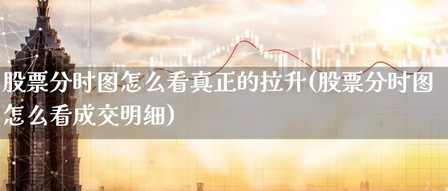 股票分时图怎么看真正的拉升(股票分时图怎么看成交明细)_https://www.baokan.net_币圈行情_第1张