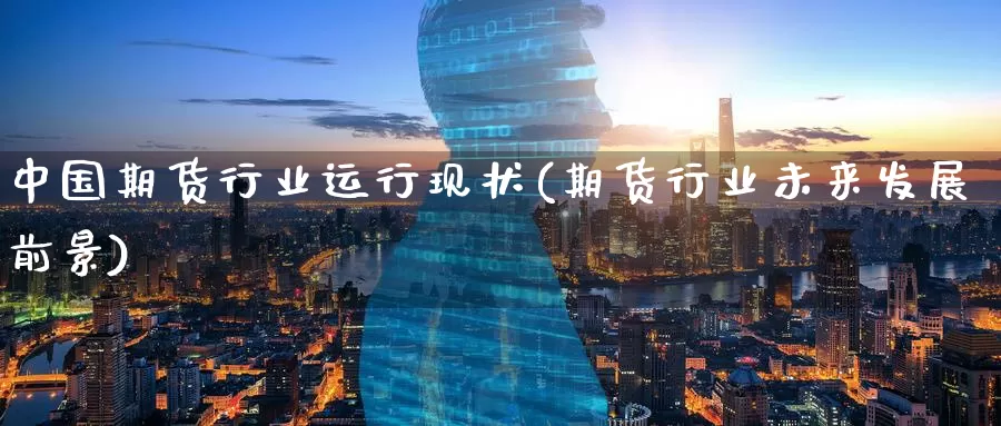 中国期货行业运行现状(期货行业未来发展前景)_https://www.baokan.net_期货公司_第1张