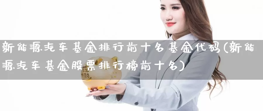 新能源汽车基金排行前十名基金代码(新能源汽车基金股票排行榜前十名)_https://www.baokan.net_期货公司_第1张