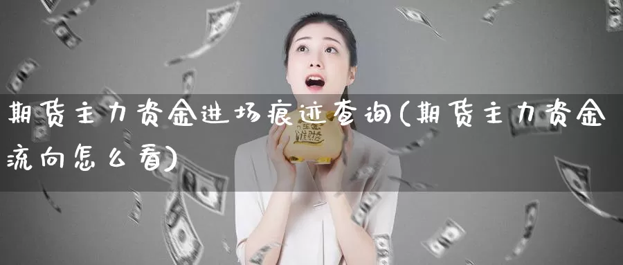 期货主力资金进场痕迹查询(期货主力资金流向怎么看)_https://www.baokan.net_纳指期货_第1张
