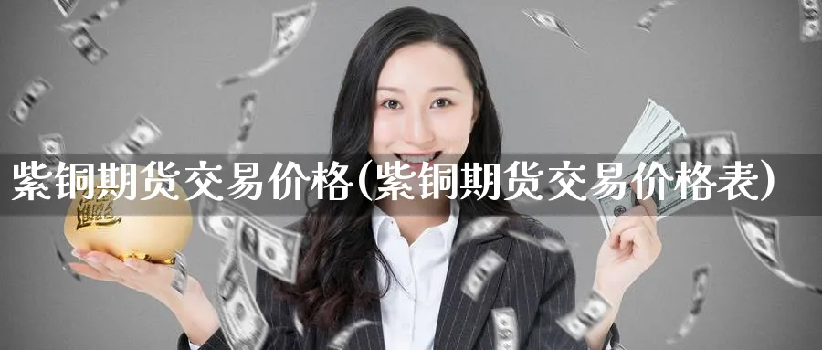 紫铜期货交易价格(紫铜期货交易价格表)_https://www.baokan.net_原油期货_第1张