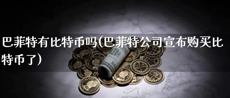 巴菲特有比特币吗(巴菲特公司宣布购买比特币了)_https://www.baokan.net_币圈行情_第1张