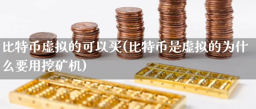 比特币虚拟的可以买(比特币是虚拟的为什么要用挖矿机)_https://www.baokan.net_币圈行情_第1张