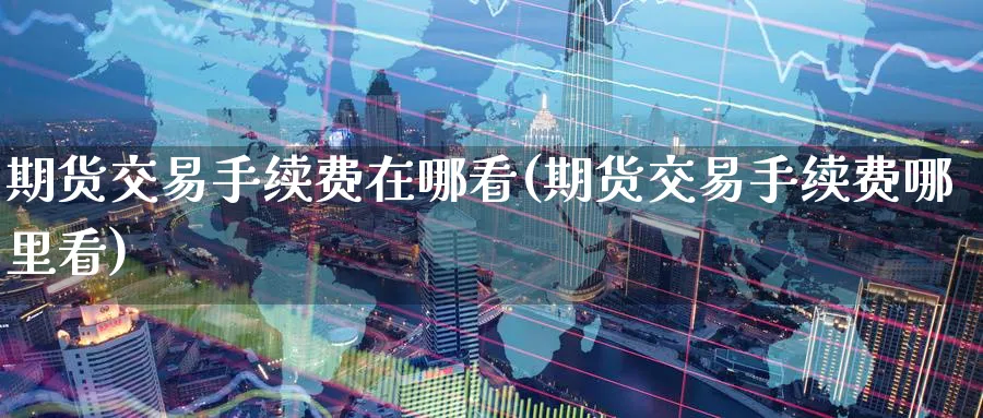 期货交易手续费在哪看(期货交易手续费哪里看)_https://www.baokan.net_期货品种_第1张