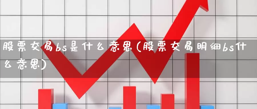 股票交易bs是什么意思(股票交易明细bs什么意思)_https://www.baokan.net_恒生指数_第1张