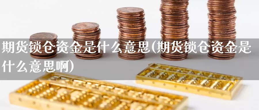 期货锁仓资金是什么意思(期货锁仓资金是什么意思啊)_https://www.baokan.net_内盘期货_第1张