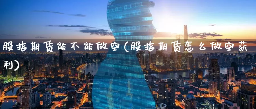 股指期货能不能做空(股指期货怎么做空获利)_https://www.baokan.net_期货品种_第1张