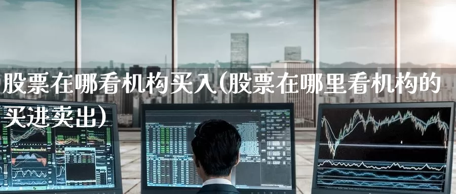 股票在哪看机构买入(股票在哪里看机构的买进卖出)_https://www.baokan.net_期货公司_第1张