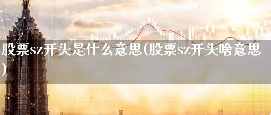 股票sz开头是什么意思(股票sz开头啥意思)_期货技术_第1张_宝勘金融网 股票sz开头是什么意思(股票sz开头啥意思)_https://www.baokan.net_期货技术_第1张
