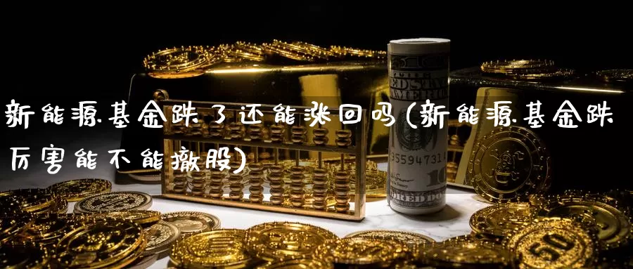 新能源基金跌了还能涨回吗(新能源基金跌厉害能不能撤股)_https://www.baokan.net_期货喊单_第1张