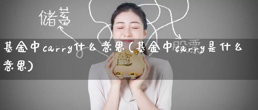 基金中carry什么意思(基金中carry是什么意思)_https://www.baokan.net_期货开户_第1张