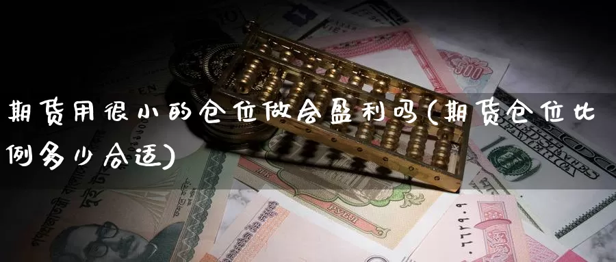 期货用很小的仓位做会盈利吗(期货仓位比例多少合适)_https://www.baokan.net_期货交易_第1张