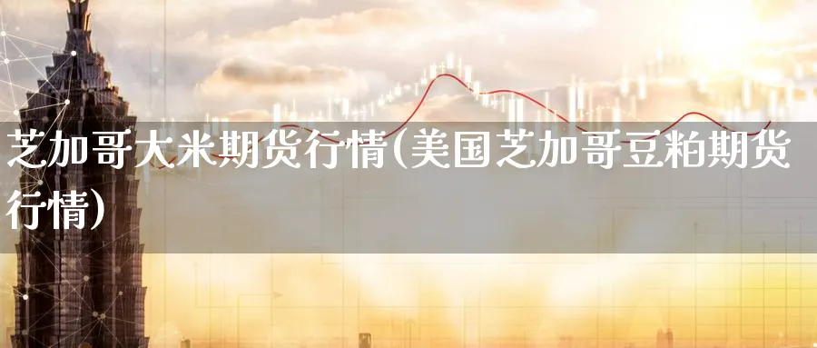 芝加哥大米期货行情(美国芝加哥豆粕期货行情)_https://www.baokan.net_股指期货_第1张