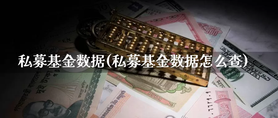 私募基金数据(私募基金数据怎么查)_https://www.baokan.net_恒指期货_第1张