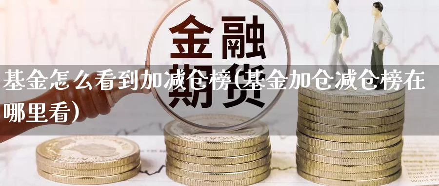 基金怎么看到加减仓榜(基金加仓减仓榜在哪里看)_https://www.baokan.net_黄金期货_第1张