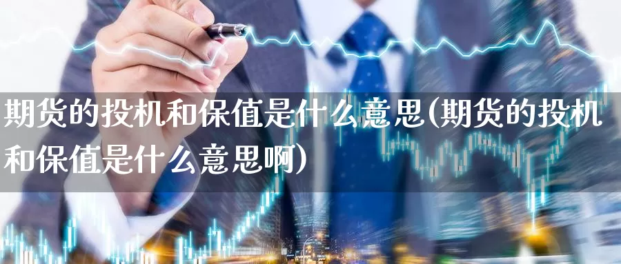 期货的投机和保值是什么意思(期货的投机和保值是什么意思啊)_https://www.baokan.net_恒生指数_第1张