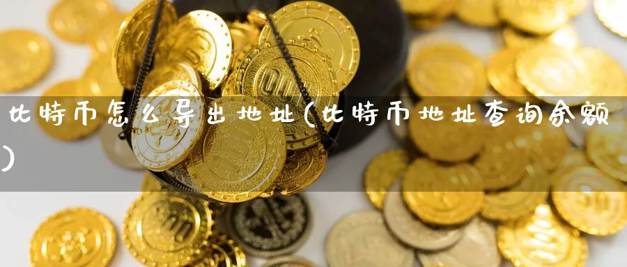比特币怎么导出地址(比特币地址查询余额)_https://www.baokan.net_币圈行情_第1张