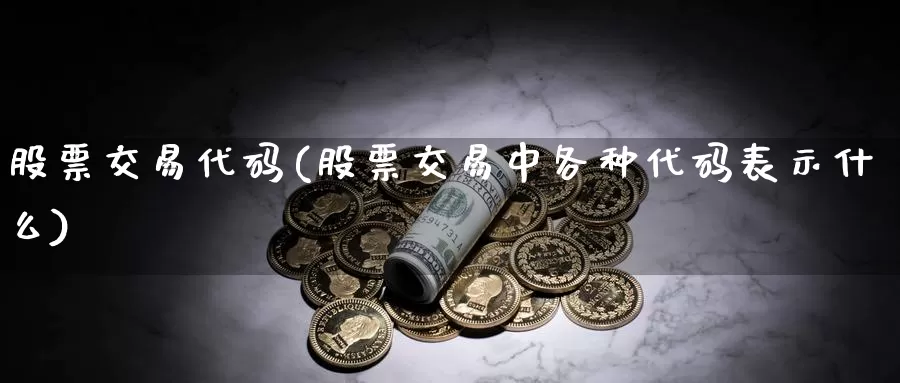 股票交易代码(股票交易中各种代码表示什么)_https://www.baokan.net_期货百科_第1张