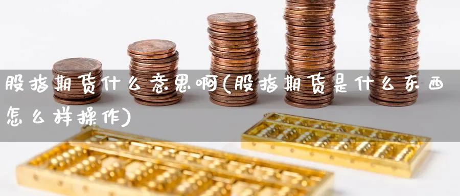 股指期货什么意思啊(股指期货是什么东西怎么样操作)_https://www.baokan.net_期货开户_第1张
