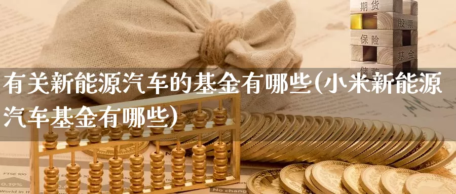 有关新能源汽车的基金有哪些(小米新能源汽车基金有哪些)_https://www.baokan.net_期货技术_第1张