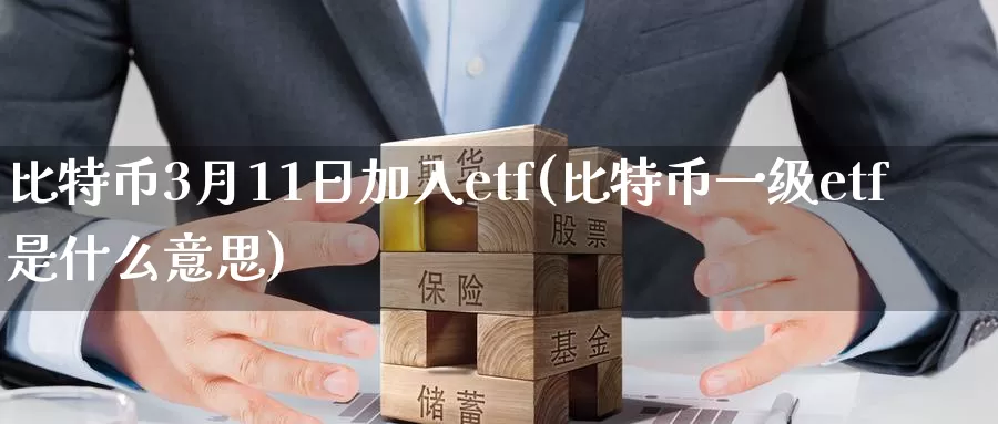 比特币3月11日加入etf(比特币一级etf是什么意思)_https://www.baokan.net_币圈行情_第1张