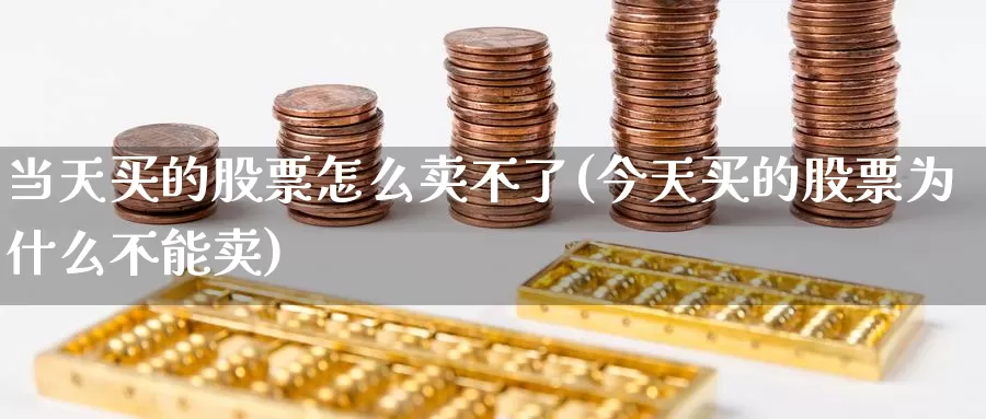 当天买的股票怎么卖不了(今天买的股票为什么不能卖)_https://www.baokan.net_纳指期货_第1张
