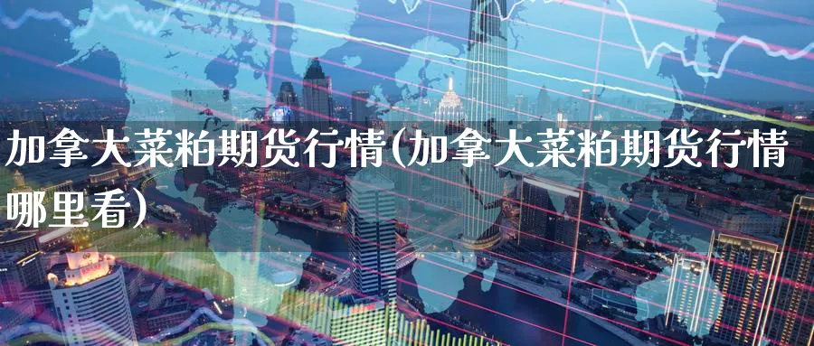 加拿大菜粕期货行情(加拿大菜粕期货行情哪里看)_https://www.baokan.net_黄金期货_第1张