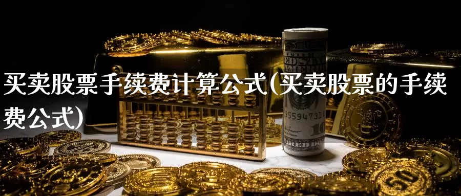 买卖股票手续费计算公式(买卖股票的手续费公式)_https://www.baokan.net_期货技术_第1张