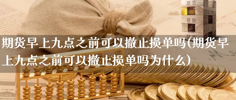 期货早上九点之前可以撤止损单吗(期货早上九点之前可以撤止损单吗为什么)_期货公司_第1张_宝勘金融网 期货早上九点之前可以撤止损单吗(期货早上九点之前可以撤止损单吗为什么)_https://www.baokan.net_期货公司_第1张