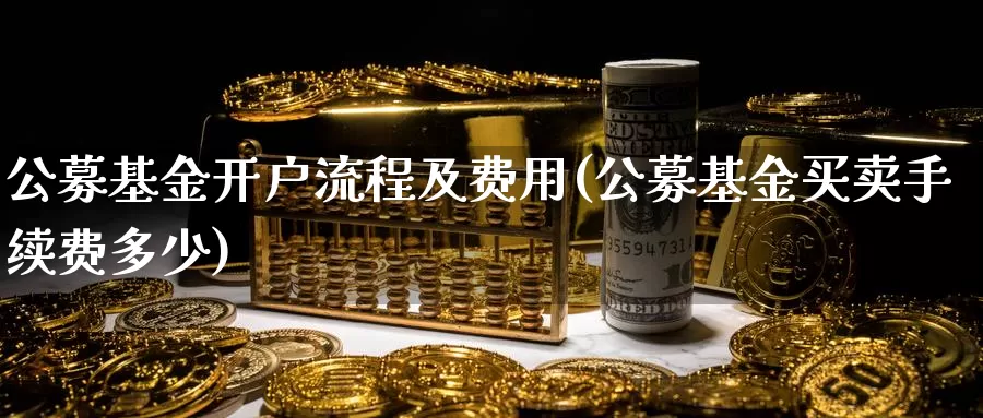 公募基金开户流程及费用(公募基金买卖手续费多少)_https://www.baokan.net_期货入门_第1张